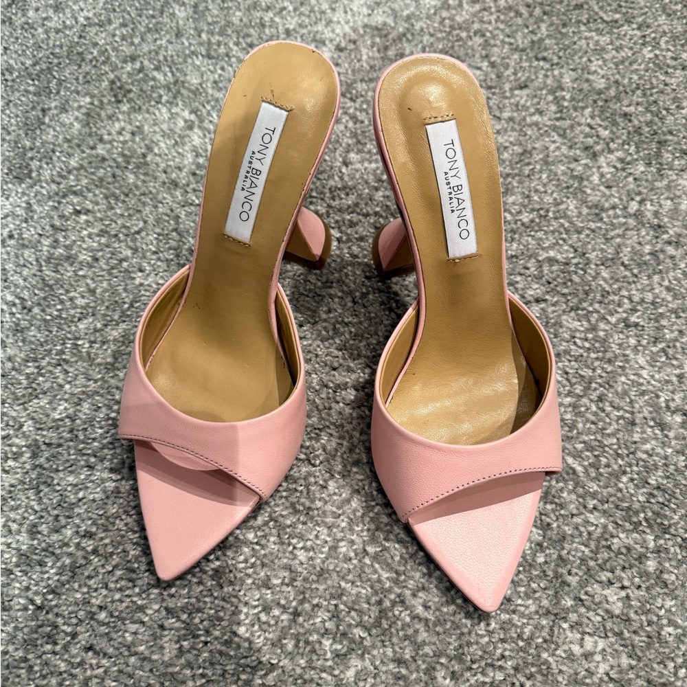 Tony Bianco Pink MARCEL Mule